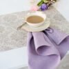Elevate your everyday dining with the soft, muted tones of Provence. These napkins are crafted from 100% premium linen in a serene lavender hue. Featuring a crisp, simple hemmed edge, they offer a minimalist aesthetic that lets the natural, rich texture of the stone-washed linen take center stage. Durable, absorbent, and effortlessly chic.
