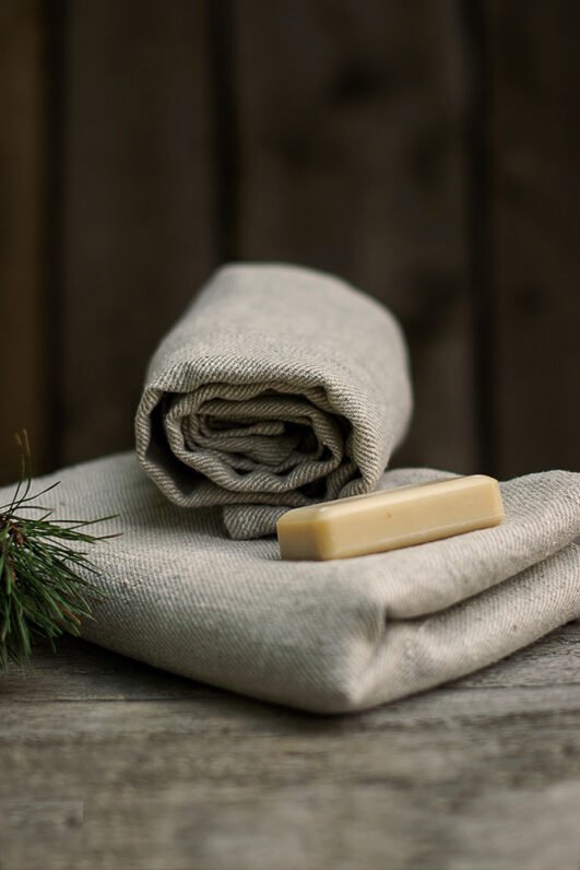 Natural bath linen towels made from heavy linen. Can be used at sauna, or in the beach. These towels has hanging loops. great body towels.