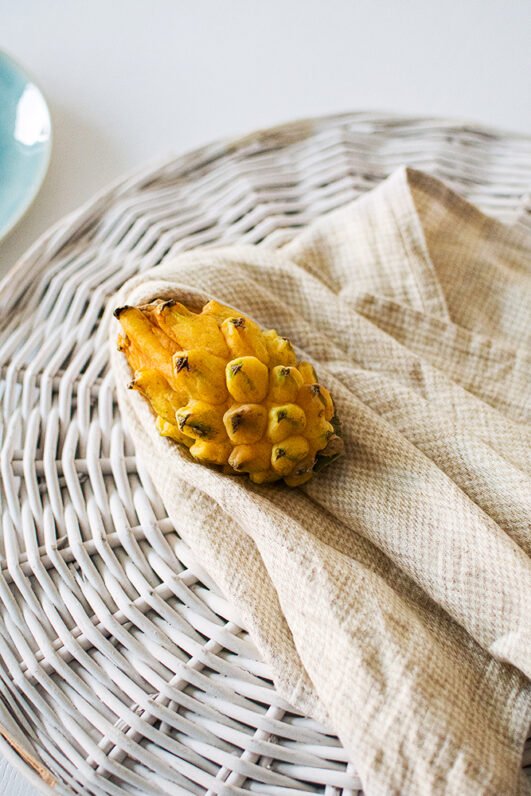 Light natural linen tea towels set to use in the kitchen like hand towels or dish cloth. towels are made from gingham fabric.