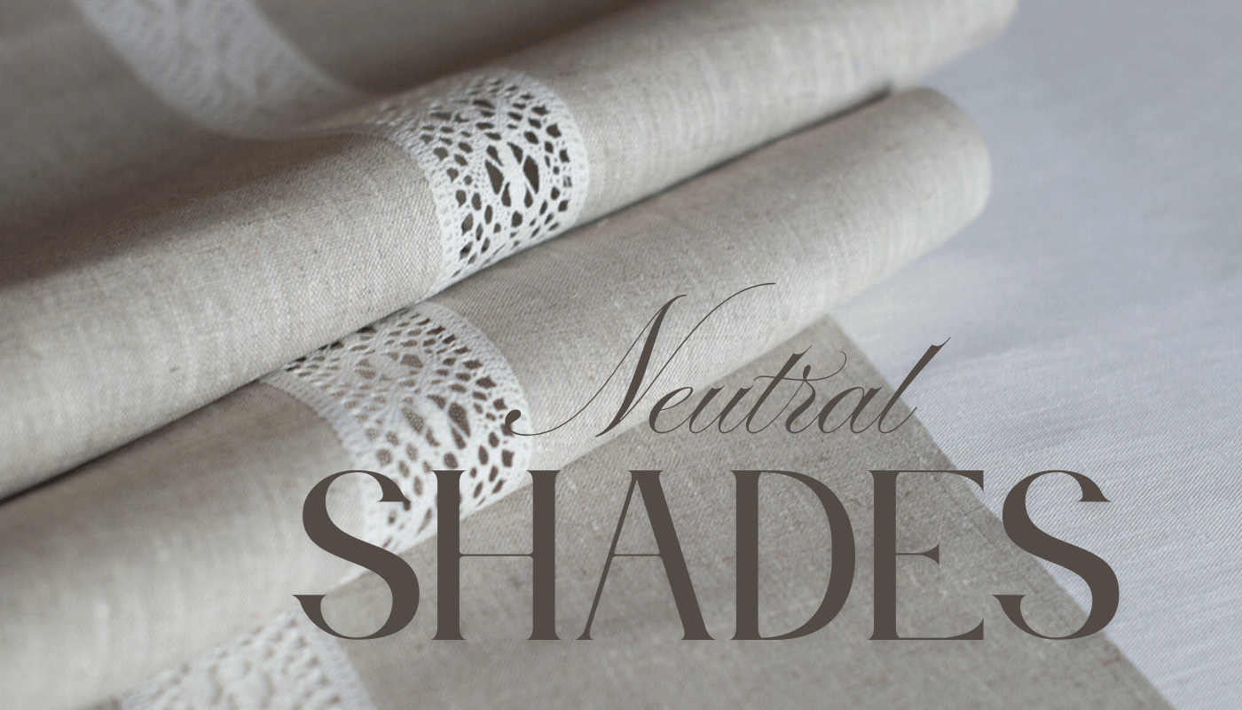 Neutral shades linen table decor for autumn